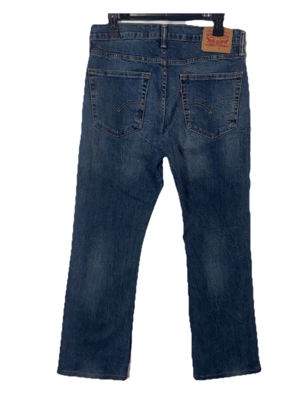 levis 527 bootcut jeans mens 32x30 Wiskered Dark Wash Western Cotton